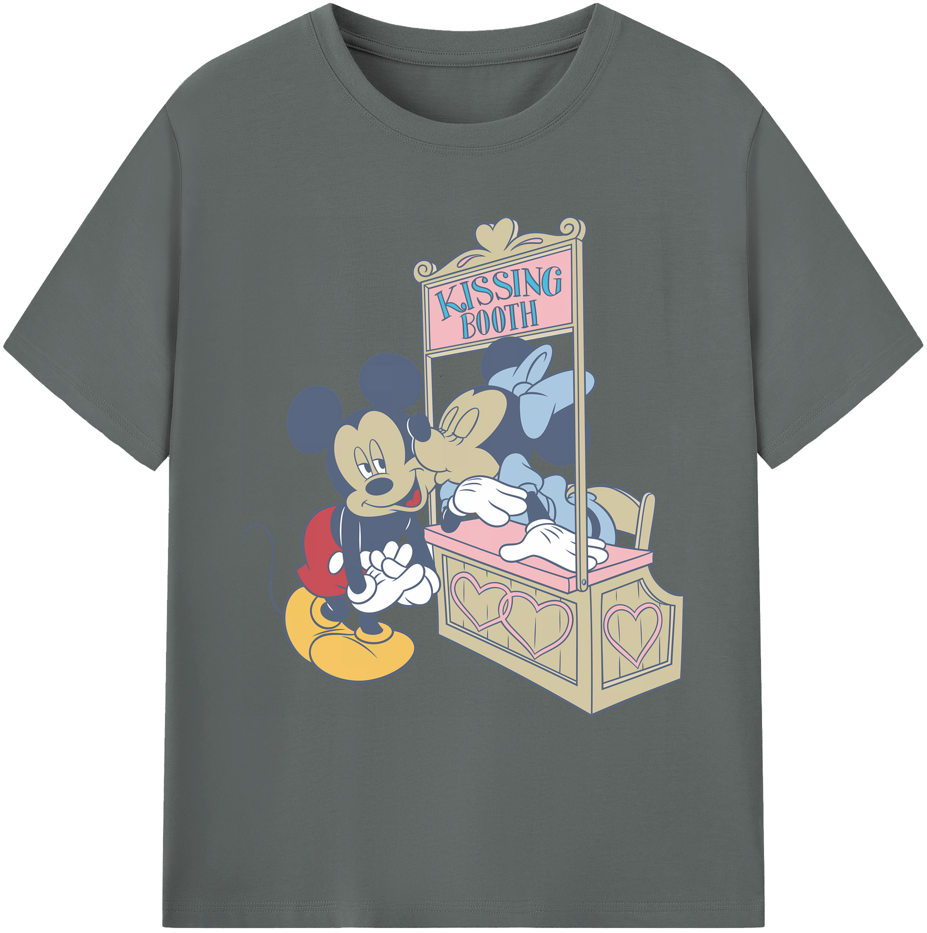 ミッキーマウス Mickey Mouse 綿100％ メンズ半袖Tシャツ｜肌触りやわらか＆通気性